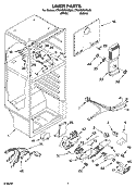 LINER PARTS Diagram and Parts List for ET0WSRXML03  Whirlpool Refrigerator