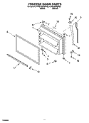 FREEZER DOOR PARTS, OPTIONAL PARTS Diagram and Parts List for KTRP19KRBT00  Whirlpool Refrigerator