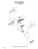 AIR FLOW PARTS Diagram and Parts List for 6WSC21N4YD00  Whirlpool Refrigerator
