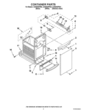 CONTAINER PARTS Diagram and Parts List for GX900QPPQ4  Whirlpool Trash Compactor