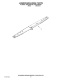 LOWER WASHARM PARTS Diagram and Parts List for 7WDT770PAYW3  Whirlpool Dishwasher
