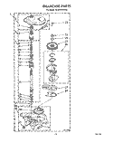 GEARCASE Diagram and Parts List for GCA2701XSW0  Whirlpool Washer