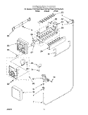 ICEMAKER Diagram and Parts List for KTRS21MJBL00  KitchenAid Refrigerator