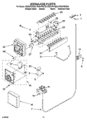 ICEMAKER PARTS, OPTIONAL PARTS Diagram and Parts List for CS22AFXKQ05  Crosley Refrigerator