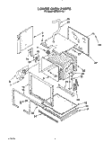 LOWER OVEN Diagram and Parts List for KEBS246YBL1  KitchenAid Wall Oven