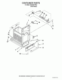 CONTAINER PARTS Diagram and Parts List for KUCS03FTPA2  KitchenAid Trash Compactor