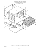 INTERNAL OVEN Diagram and Parts List for SE950PERW4  Whirlpool Range
