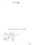 OPTIONAL Diagram and Parts List for 3CSP2761BW1  Whirlpool Dryer