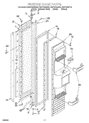 FREEZER DOOR Diagram and Parts List for KSSP42QHS00  KitchenAid Refrigerator