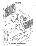 UNIT Diagram and Parts List for ALF21040  Whirlpool Air Conditioner