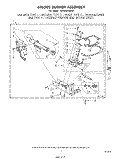 695502 BURNER Diagram and Parts List for LG4936XMW0  Whirlpool Dryer