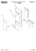 CONTROL PANEL Diagram and Parts List for CMT102SGW0  Whirlpool Microwave