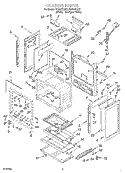 CHASSIS Diagram and Parts List for FGS337GQ7  Roper Range
