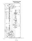 GEARCASE Diagram and Parts List for LA5700XSW2  Whirlpool Washer