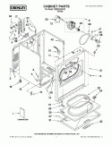 CABINET PARTS Diagram and Parts List for CEDS1043VQ1  Crosley Dryer