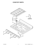 Part Location Diagram of W10444452 Whirlpool Manifold - White