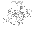 BASE PLATE Diagram and Parts List for MC8130XAQ1  Whirlpool Wall Oven