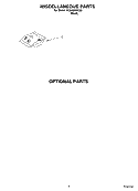 MISCELLANEOUS, OPTIONAL Diagram and Parts List for DU840SWKU0  Whirlpool Dishwasher