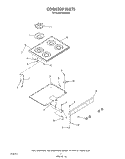 COOK TOP Diagram and Parts List for H8858L1  Roper Range