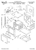 OVEN, LITERATURE Diagram and Parts List for RBS275PDT10  Whirlpool Wall Oven