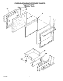 OVEN DOOR AND DRAWER Diagram and Parts List for SF365BEYQ4  Whirlpool Range