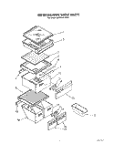 REFRIGERATOR SHELF Diagram and Parts List for JWARG481PW01  Whirlpool Refrigerator