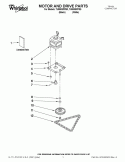 MOTOR AND DRIVE PARTS Diagram and Parts List for TU800SPPB3  Whirlpool Trash Compactor