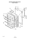 REFRIGERATOR DOOR, LIT/OPTIONAL Diagram and Parts List for ET20NKXWW00  Whirlpool Refrigerator