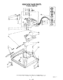 MACHINE BASE Diagram and Parts List for LA6800XTF0  Whirlpool Washer