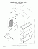 LOWER UNIT AND TUBE PARTS Diagram and Parts List for KSSO42FTX04  KitchenAid Refrigerator