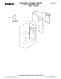 CONTROL PANEL PARTS Diagram and Parts List for IMH1205AS0  Whirlpool Microwave