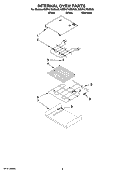 INTERNAL OVEN PARTS Diagram and Parts List for KEBK276SBL00  KitchenAid Wall Oven