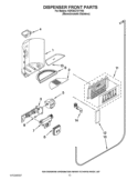 Part Location Diagram of W11130210 Whirlpool Ice Door