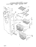 FREEZER LINER Diagram and Parts List for KSRB25FHBL01  KitchenAid Refrigerator