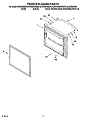 FREEZER DOOR PARTS Diagram and Parts List for KBRA20EMBT00  KitchenAid Refrigerator