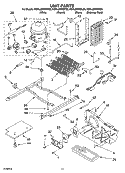 UNIT PARTS Diagram and Parts List for KSRL25FRBT00  KitchenAid Refrigerator
