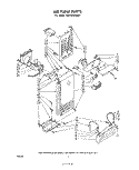 AIR FLOW Diagram and Parts List for ED26SSXLWR1  Whirlpool Refrigerator