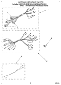 WIRING HARNESS, OPTIONAL Diagram and Parts List for RF305PXDZ0  Whirlpool Range