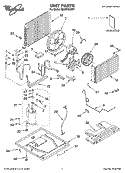 UNIT PARTS Diagram and Parts List for MACQ184XP1  Whirlpool Air Conditioner