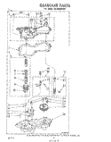 GEARCASE Diagram and Parts List for LA7800XPW1  Whirlpool Washer