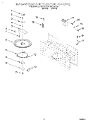 MAGNETRON AND TURNTABLE Diagram and Parts List for MHE14RFQ0  Roper Microwave