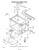 CABINET AND STIRRER Diagram and Parts List for MW8650XS2  Whirlpool Microwave