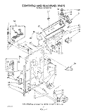 CONTROLS AND REAR PANEL Diagram and Parts List for LA7088XTM0  Whirlpool Washer