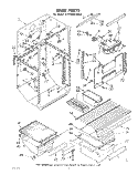 LINER Diagram and Parts List for ET17HKXLWR0  Whirlpool Refrigerator
