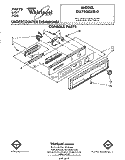 CONSOLE Diagram and Parts List for DU7500XR0  Whirlpool Dishwasher