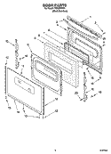 DOOR PARTS, MISCELLANEOUS PARTS Diagram and Parts List for TGS326MS0  Estate Range