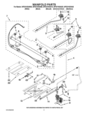 MANIFOLD PARTS Diagram and Parts List for WFG510S0AT0  Whirlpool Range