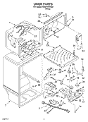 LINER Diagram and Parts List for ER9SHKXKQ00  Whirlpool Refrigerator