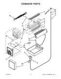 ICEMAKER PARTS Diagram and Parts List for GX5FHTXVB08  Whirlpool Refrigerator