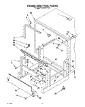 FRAME AND TANK Diagram and Parts List for KUDJ230YWH1  KitchenAid Dishwasher